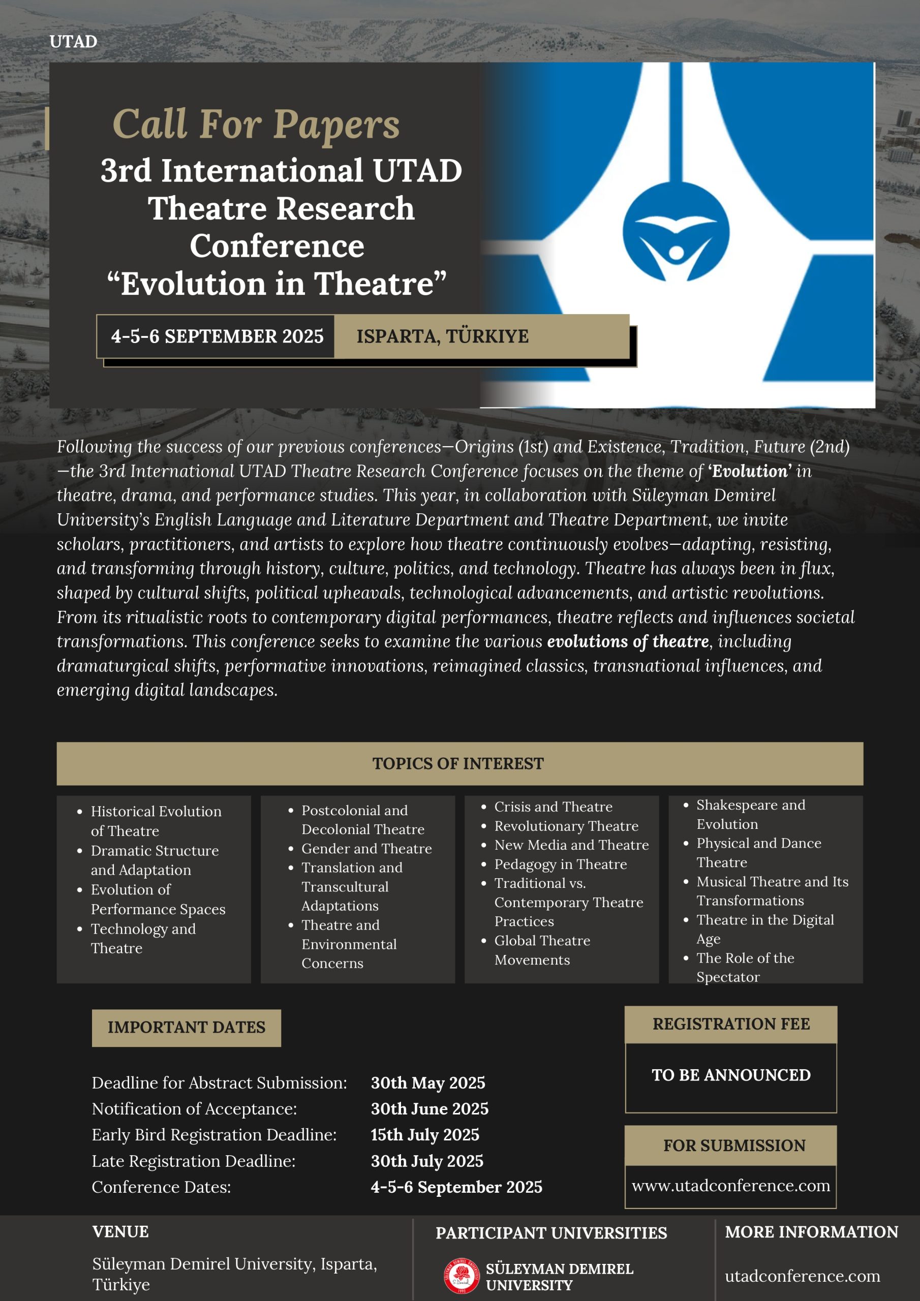 3rd International UTAD Conference